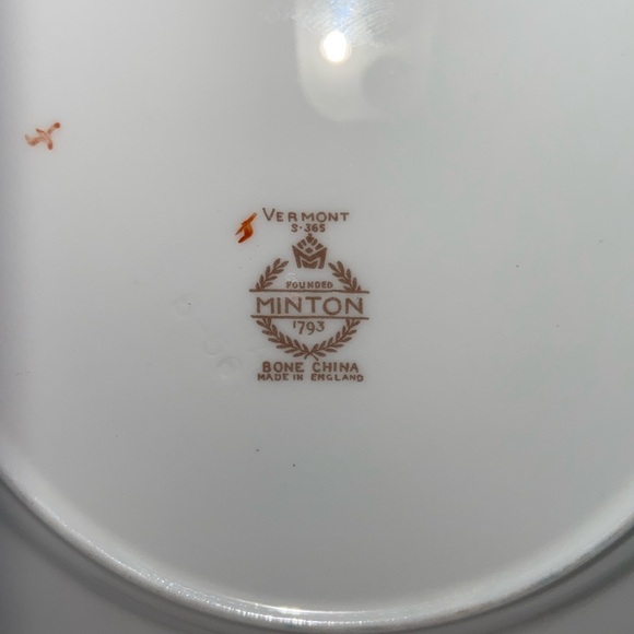 Minton “Vermont” 4 Bread & Butter Plates English Bone China - Picture 6 of 7